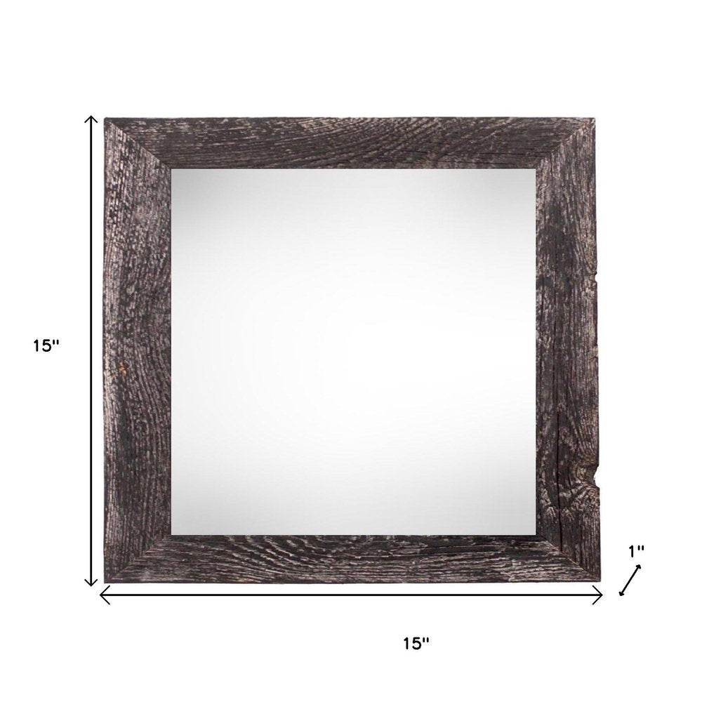 12" x 12" Black Solid Wood Tabletop Picture Frame