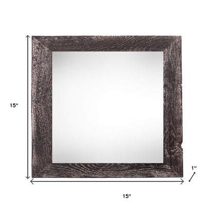 12" x 12" Black Solid Wood Tabletop Picture Frame