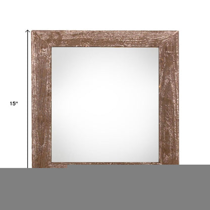 12" x 12" Espresso Solid Wood Tabletop Picture Frame