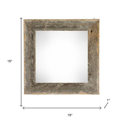 12" x 12" Gray Solid Wood Tabletop Picture Frame