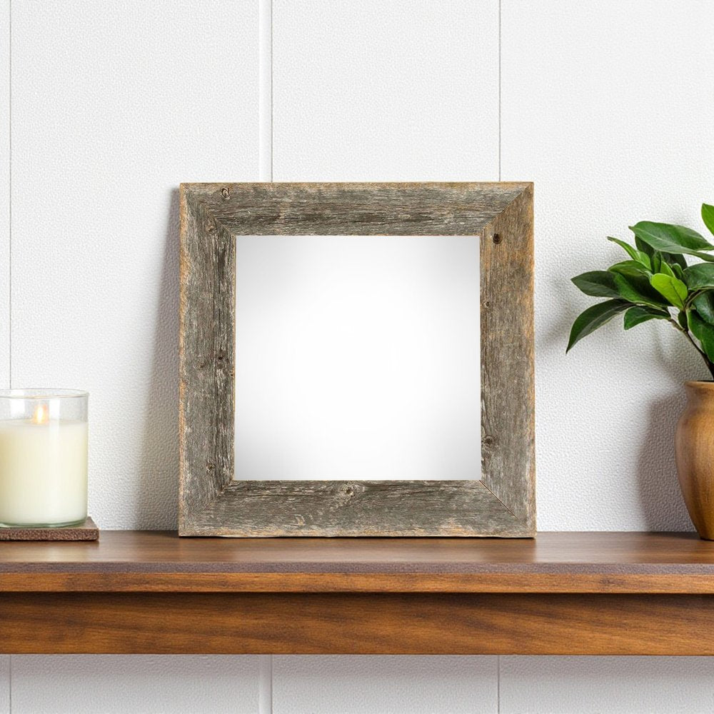 12" x 12" Gray Solid Wood Tabletop Picture Frame