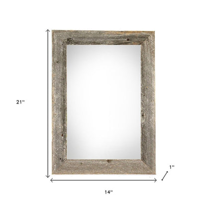 12" x 18" Gray Solid Wood Hanging Picture Frame