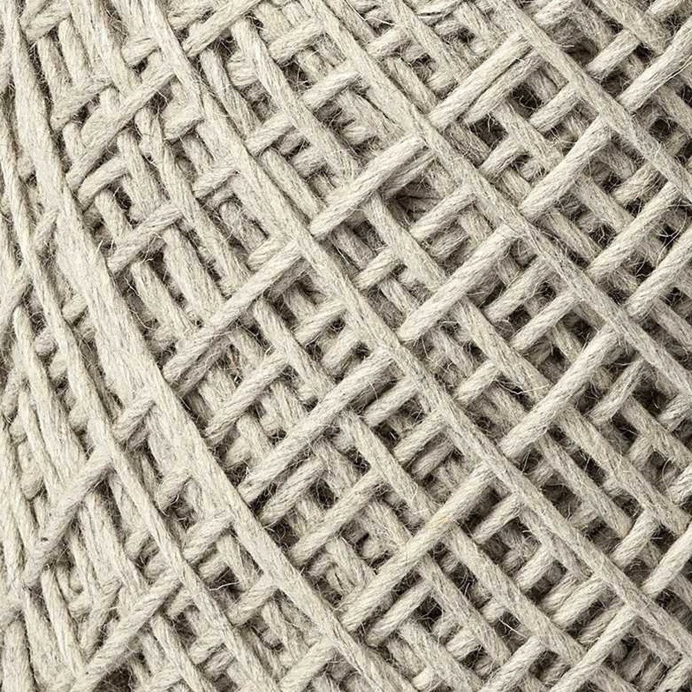 16" Ivory Upholstery Cylinder Abstract Pouf Ottoman