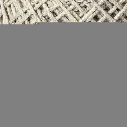 16" Ivory Upholstery Cylinder Abstract Pouf Ottoman