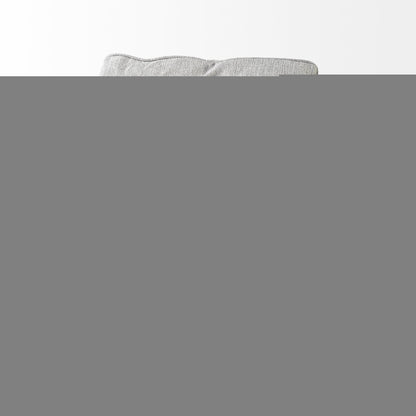 31" Light Gray and Brown Fabric Lounge Chair