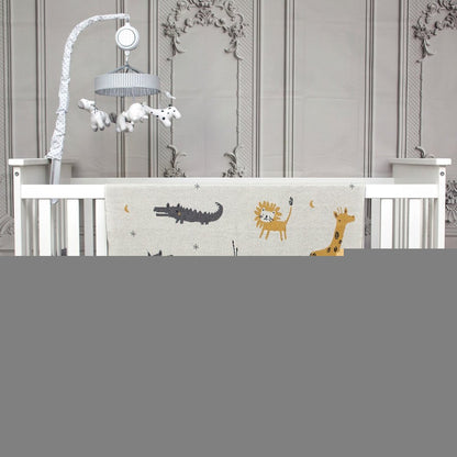 Zoo Animals Woven Knitted Baby Blanket