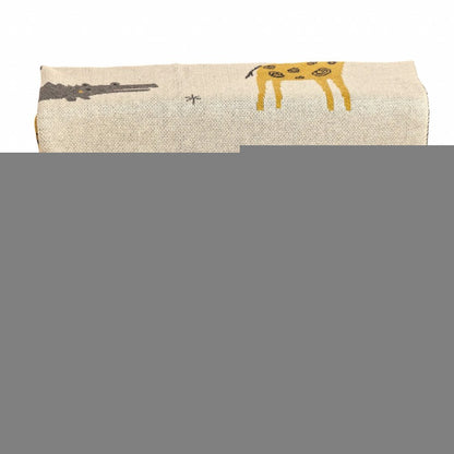Zoo Animals Woven Knitted Baby Blanket