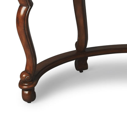 48" Brown Wood Solid and Manufactured Wood Kidney Writing Desk