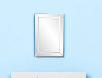 36" Glass Framed Accent Mirror