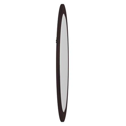33" Bronze Oval Framed Accent Mirror