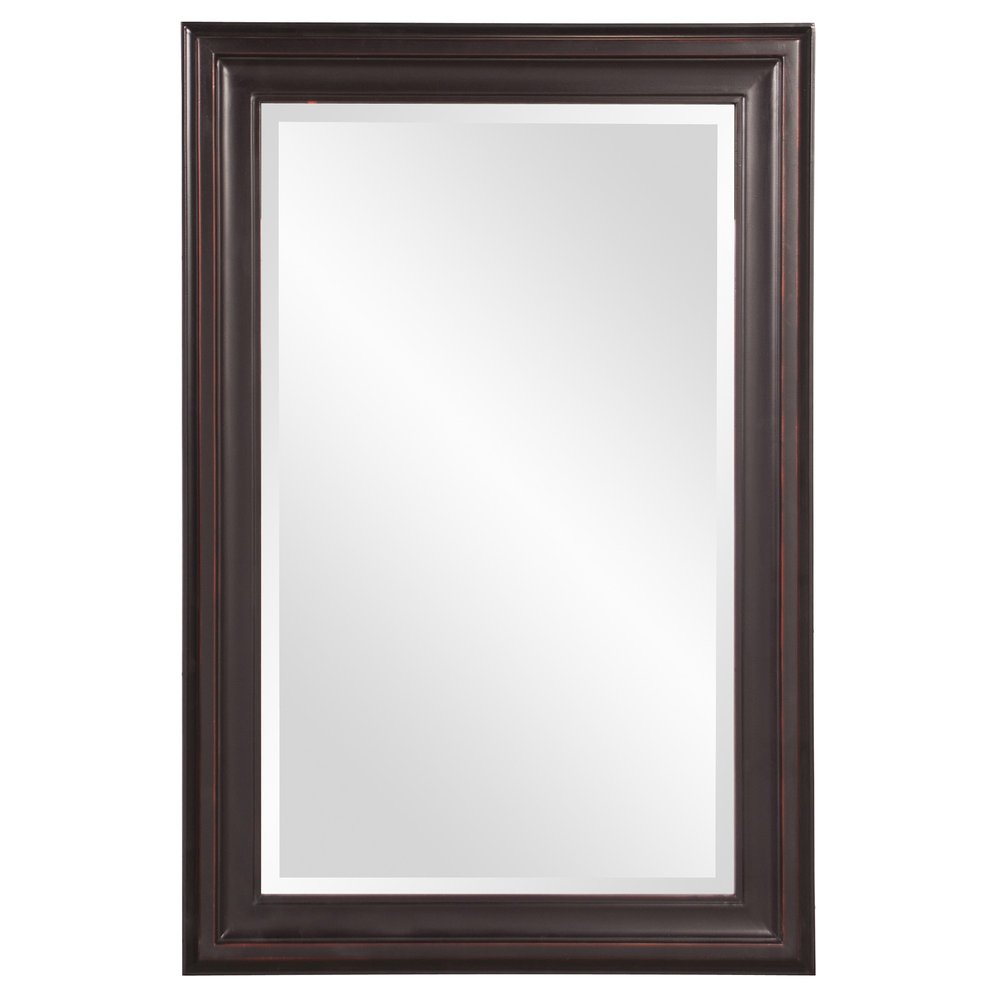 33" Bronze Wood Accent Mirror