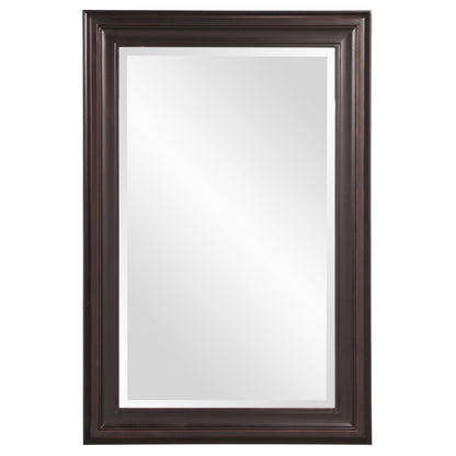 33" Bronze Wood Accent Mirror