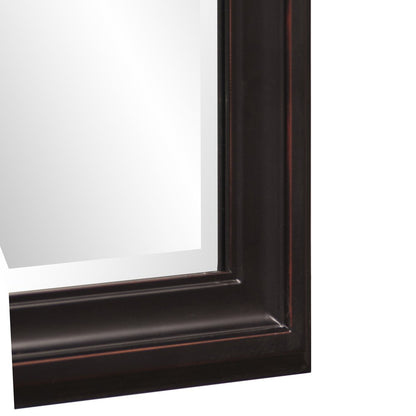 33" Bronze Wood Accent Mirror