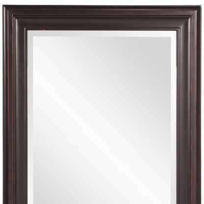33" Bronze Wood Accent Mirror