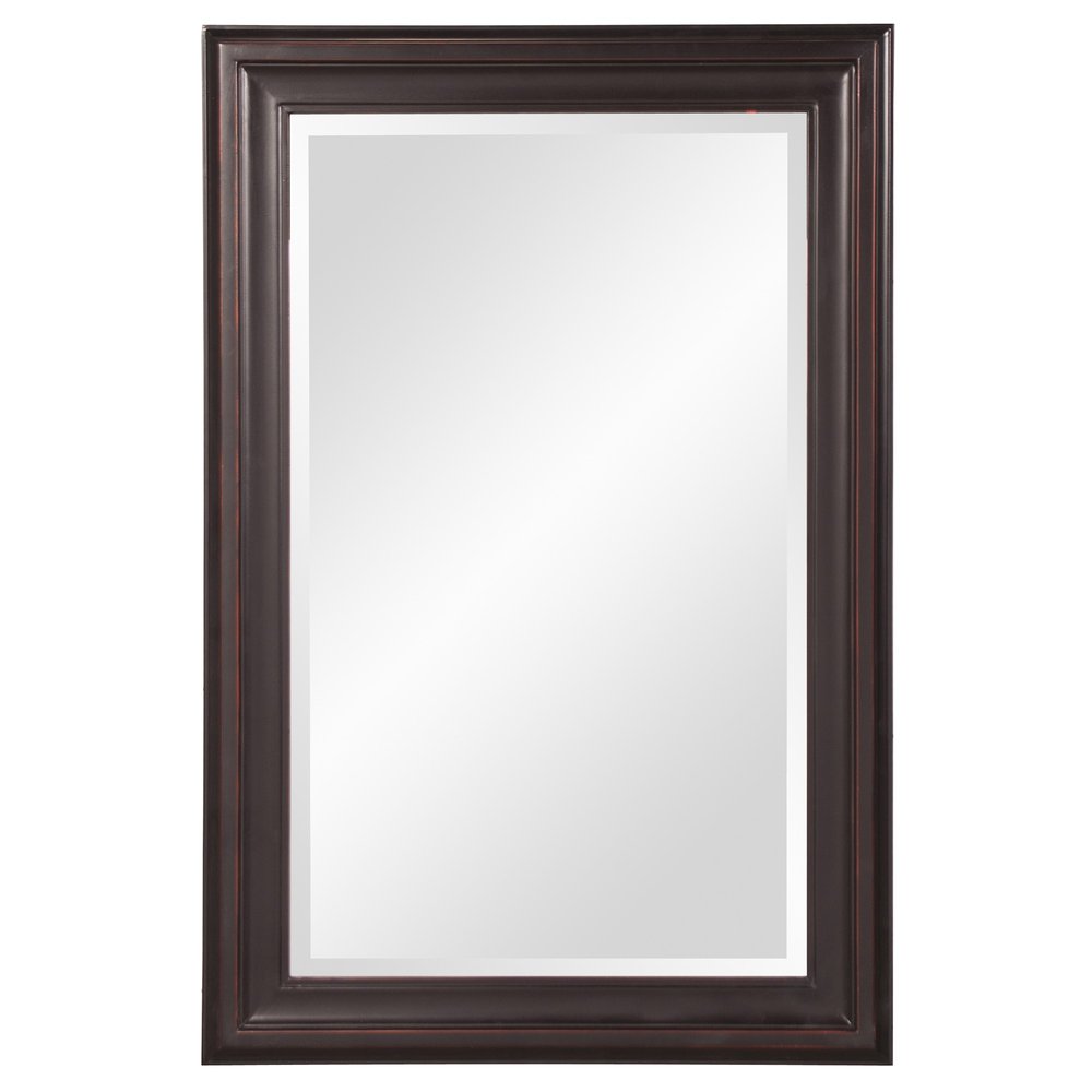 33" Bronze Wood Accent Mirror