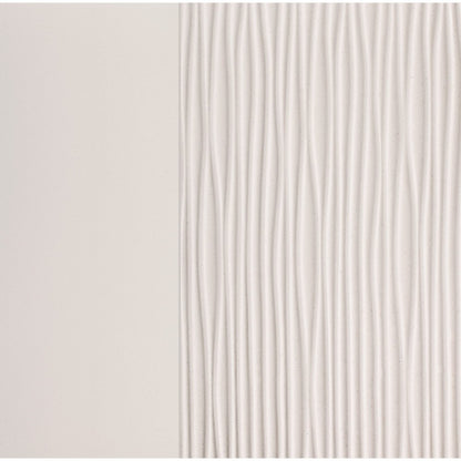 59" White Solid Wood Mirrored Nine Drawer