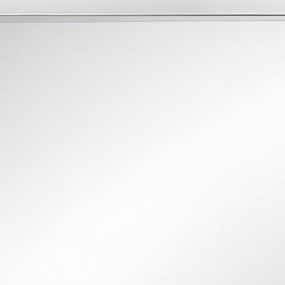 34" White Wood Framed Accent Mirror