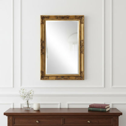 33" Gold Framed Accent Mirror