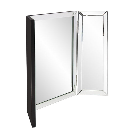 21" Gray Freestanding Framed Makeup Shaving Tabletop Mirror