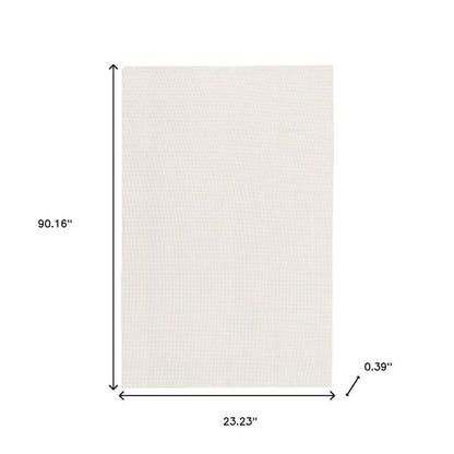 2' x 8' Beige Non Slip Rug Pad