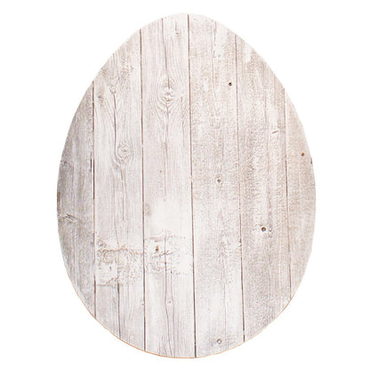 24" X 18" White Easter Solid Wood Hanging Dimensional Sculpture
