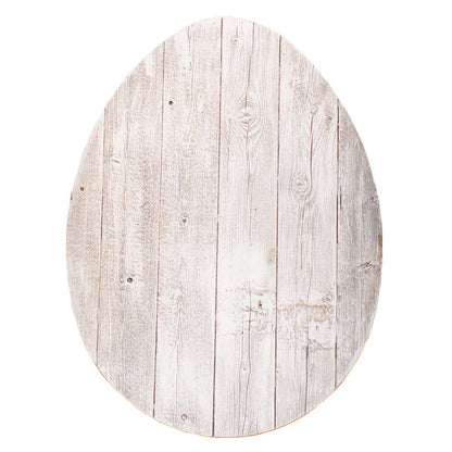 24" X 18" White Easter Solid Wood Hanging Dimensional Sculpture