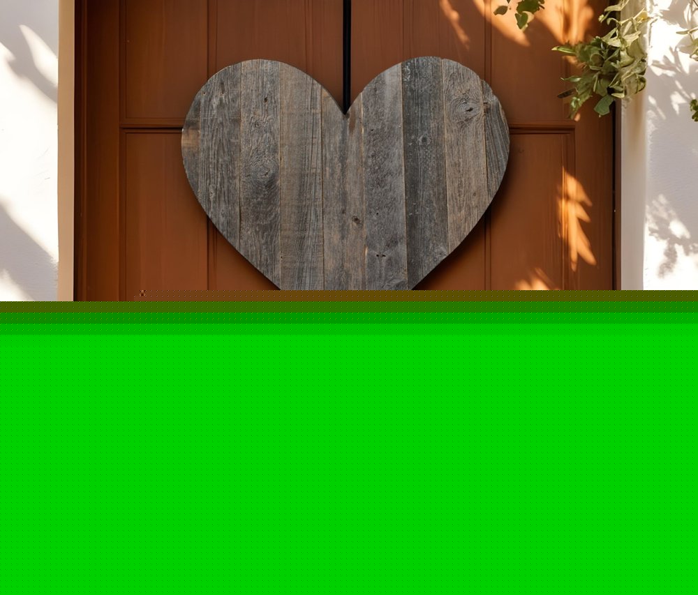 18" Weathered Gray Reclaimed Wood Heart Wall Decor