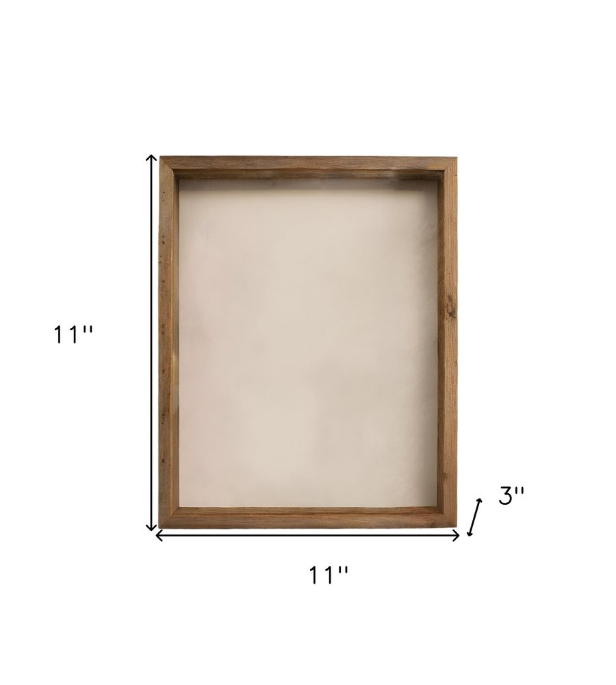 6" x 6" Gray Solid Wood Tabletop Picture Frame