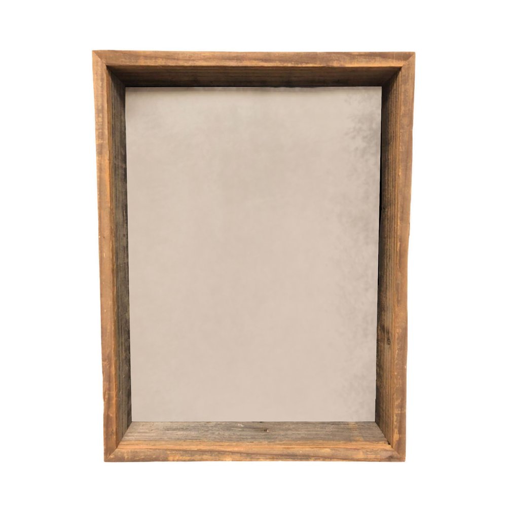 6" x 6" Gray Solid Wood Tabletop Picture Frame