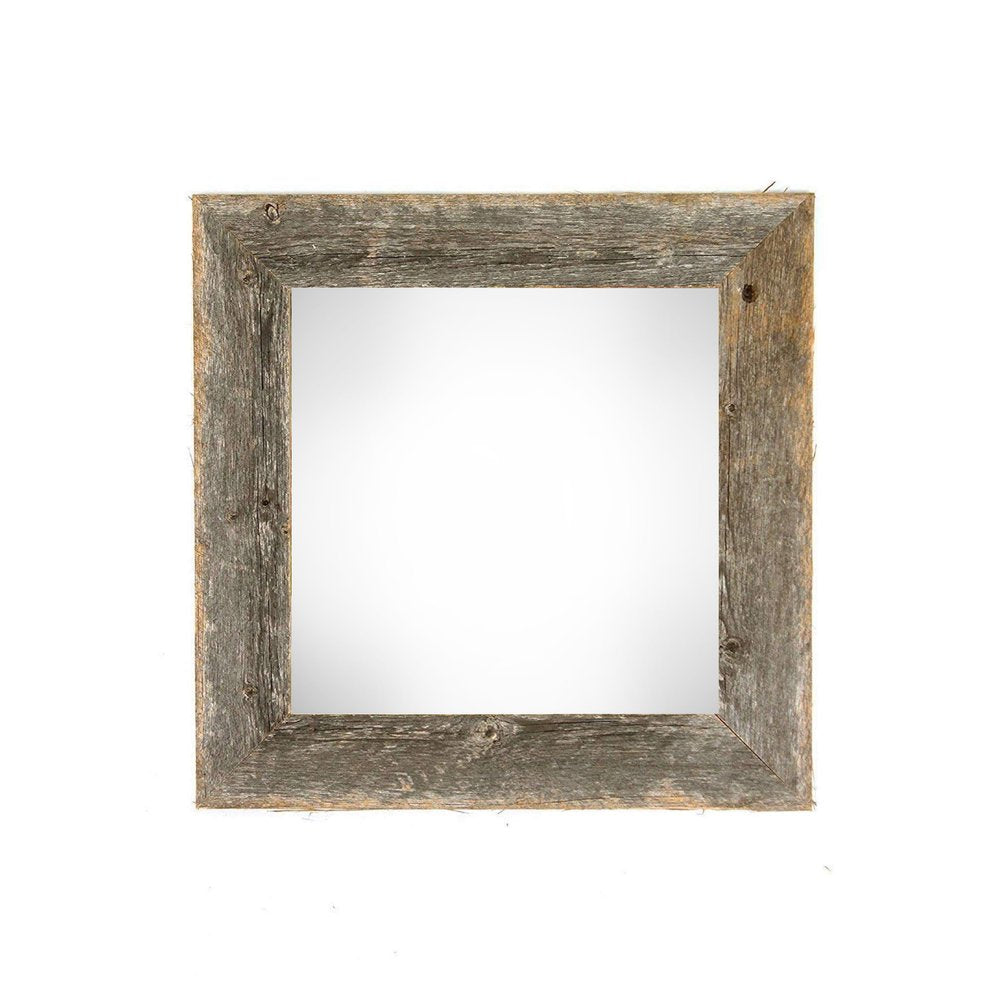 10" x 10" Gray Wood Hanging Picture Frame
