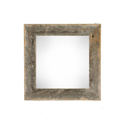 10" x 10" Gray Solid Wood Hanging Picture Frame