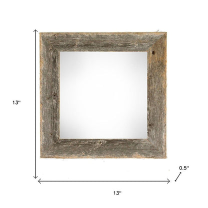 10" x 10" Gray Wood Hanging Picture Frame