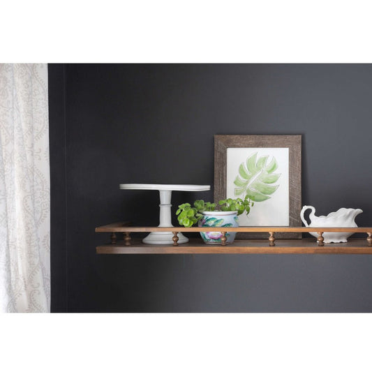 10" x 10" Brown Solid Wood Hanging Picture Frame