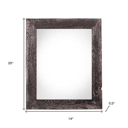 11" x 17" Black Solid Wood Hanging Picture Frame