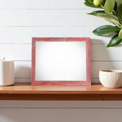 12" x 12" Red Solid Wood Tabletop Picture Frame