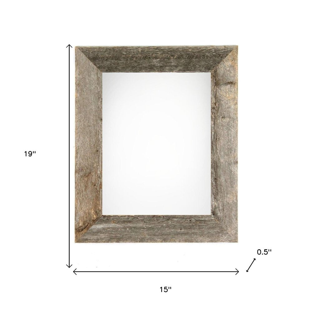 12" x 16" Gray Wood Hanging Picture Frame