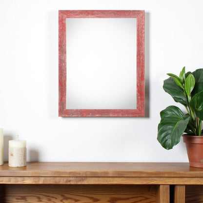 12" x 16" Red Solid Wood Hanging Picture Frame