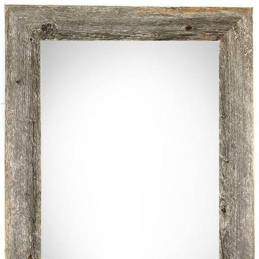 12" x 24" Gray Wood Hanging Picture Frame