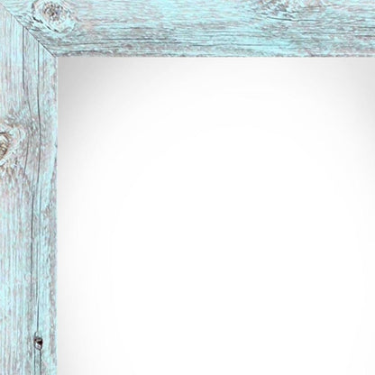 14" x 18" Blue Solid Wood Hanging Picture Frame