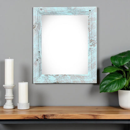 14" x 18" Blue Solid Wood Hanging Picture Frame