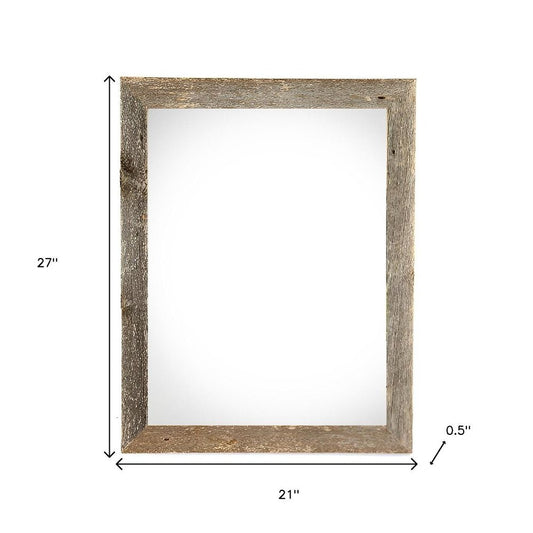 18" x 24" Gray Wood Hanging Picture Frame