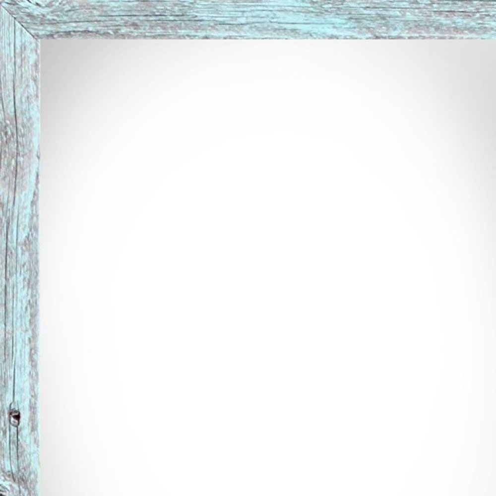 18" x 24" Blue Solid Wood Hanging Picture Frame