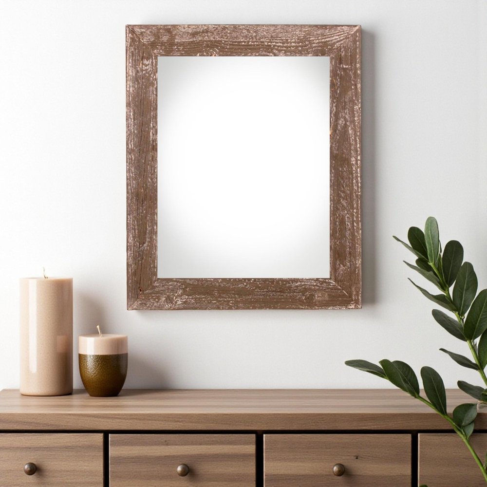18" x 24" Brown Wood Hanging Picture Frame