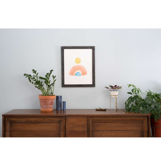 20" x 24" Black Solid Wood Hanging Picture Frame