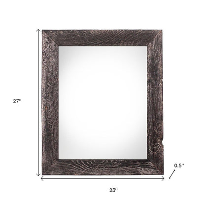 20" x 24" Black Solid Wood Hanging Picture Frame