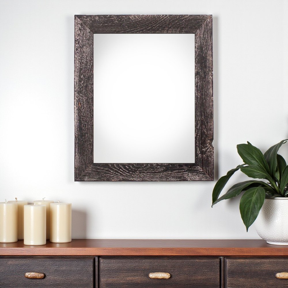 20" x 24" Black Solid Wood Hanging Picture Frame