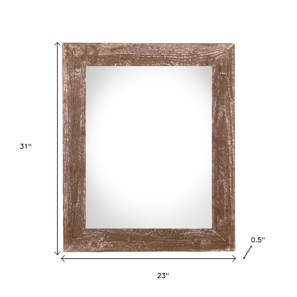 20" x 28" Brown Wood Hanging Picture Frame
