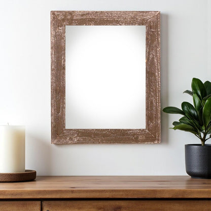 20" x 28" Brown Wood Hanging Picture Frame