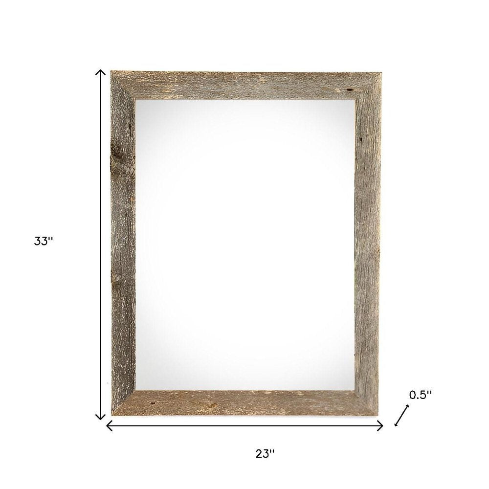 20" x 30" Gray Wood Hanging Picture Frame