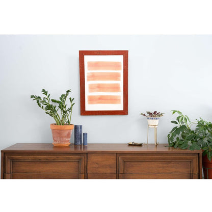 22" x 28" Red Solid Wood Hanging Picture Frame